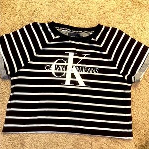 Oversized cropped CALVIN KLEIN T